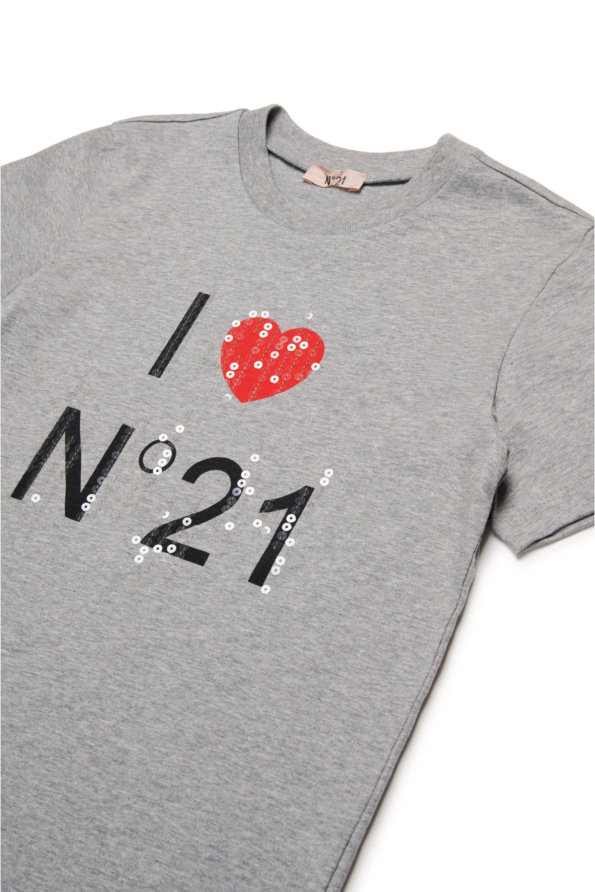 T-shirt with I love N°21 logo