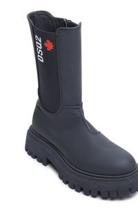High Chelsea Boots with logo