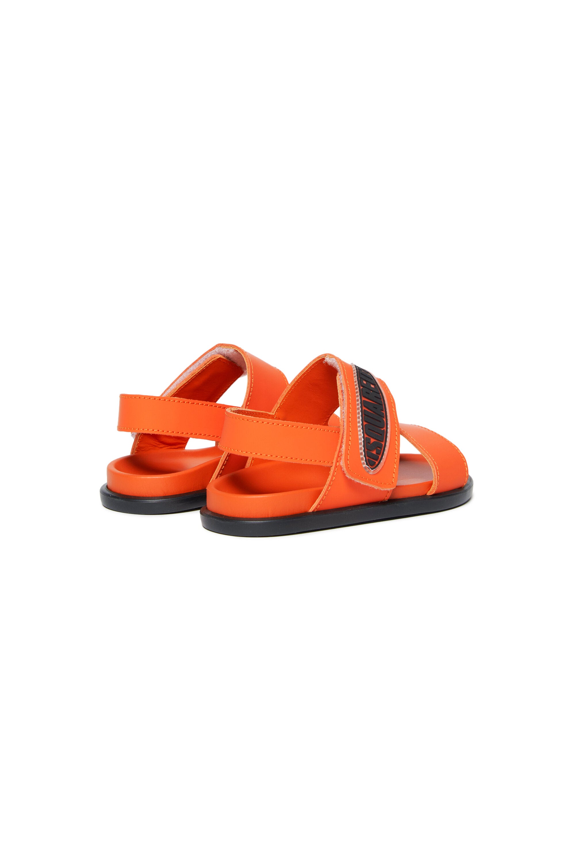 Slingback sandals with surf logo patch