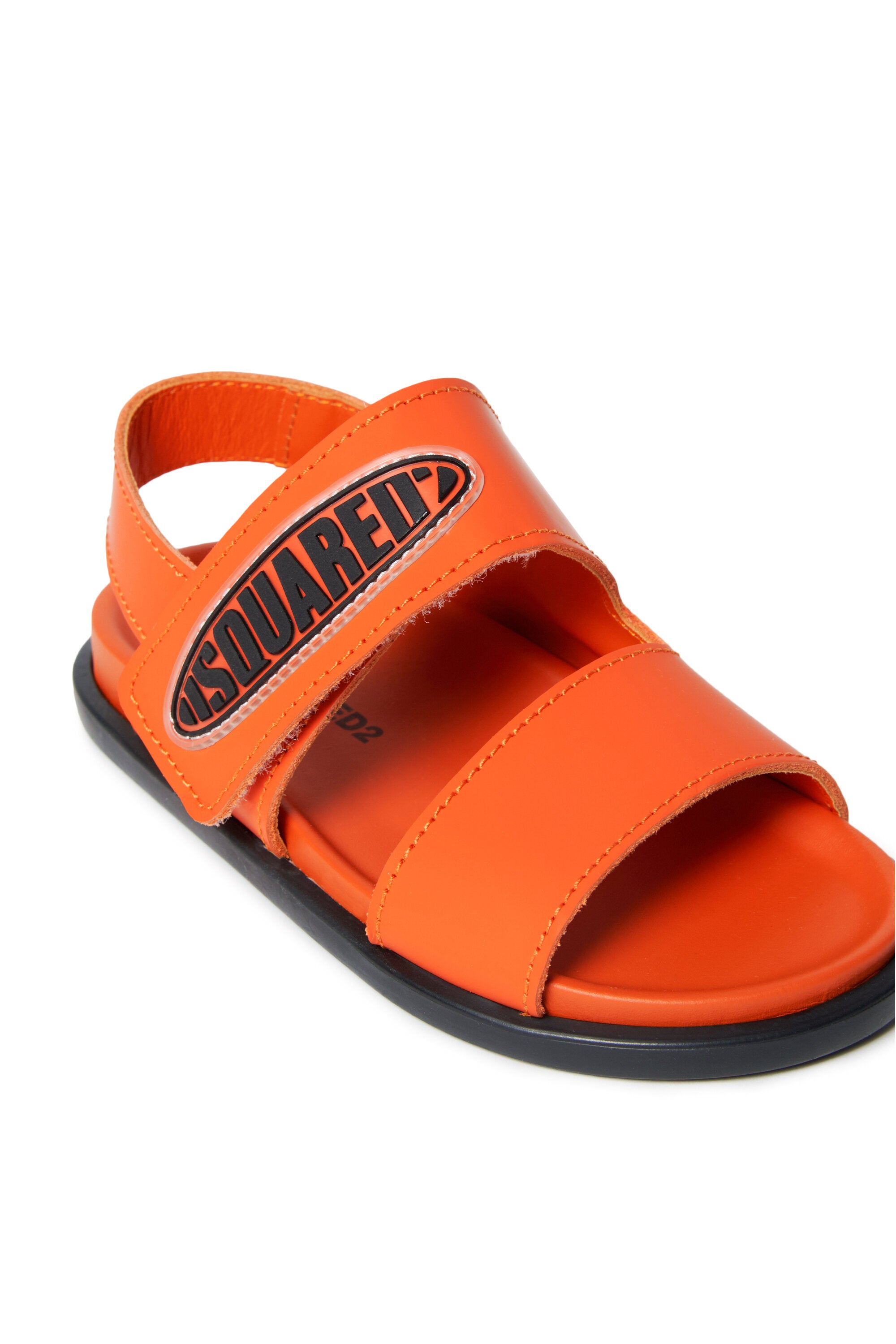 Slingback sandals with surf logo patch