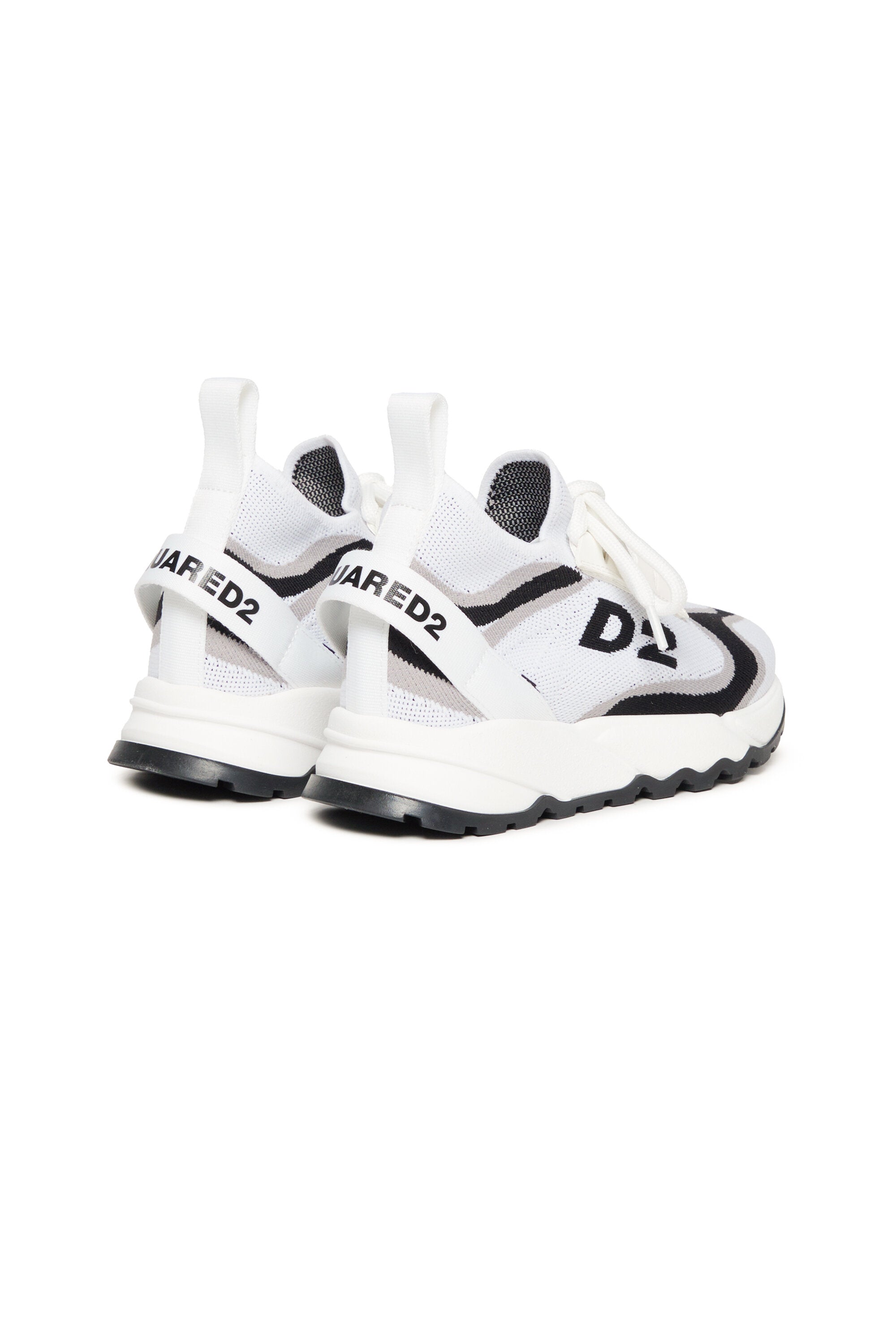 Low sock sneakers with D2 logo