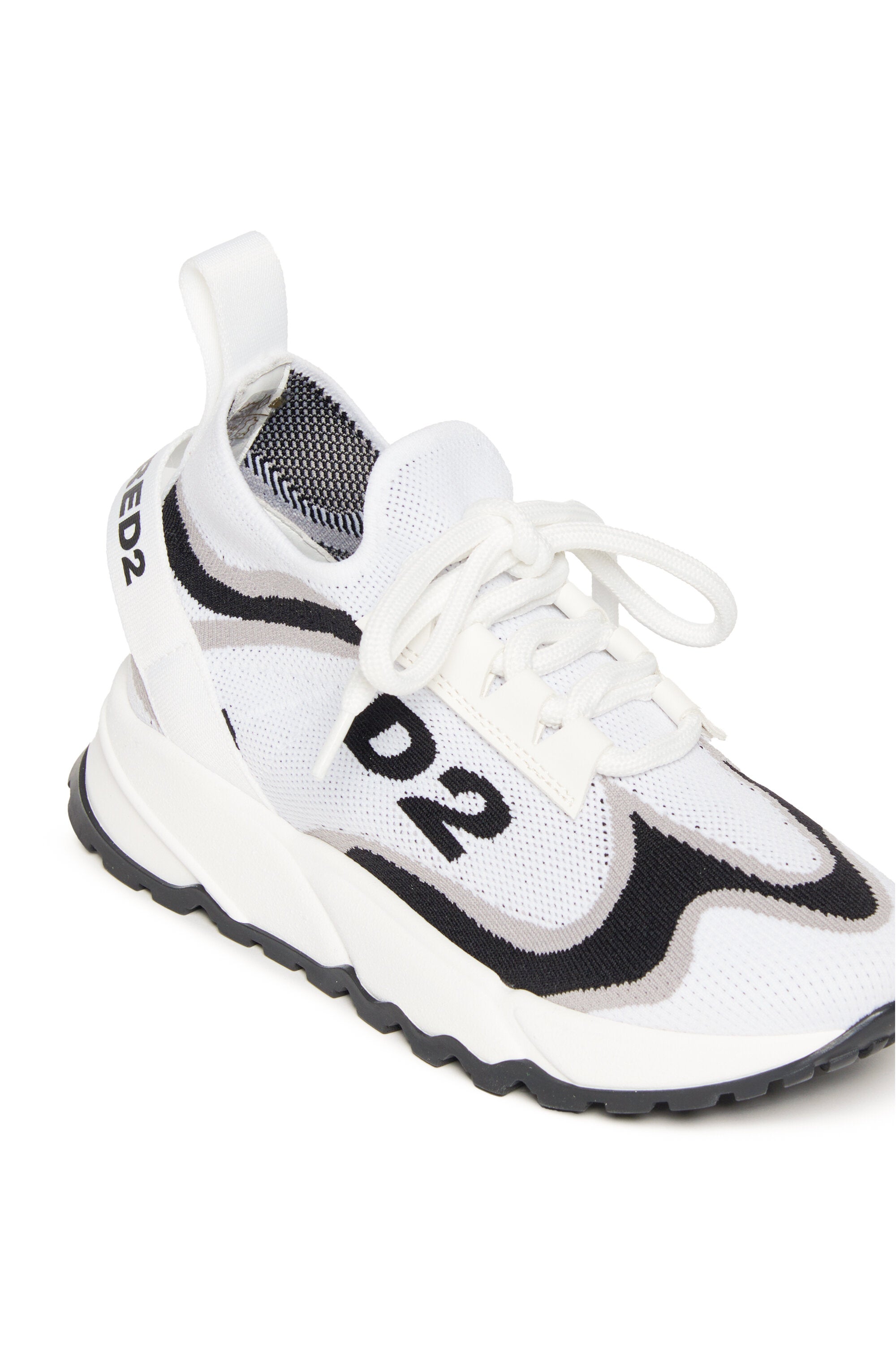 Low sock sneakers with D2 logo