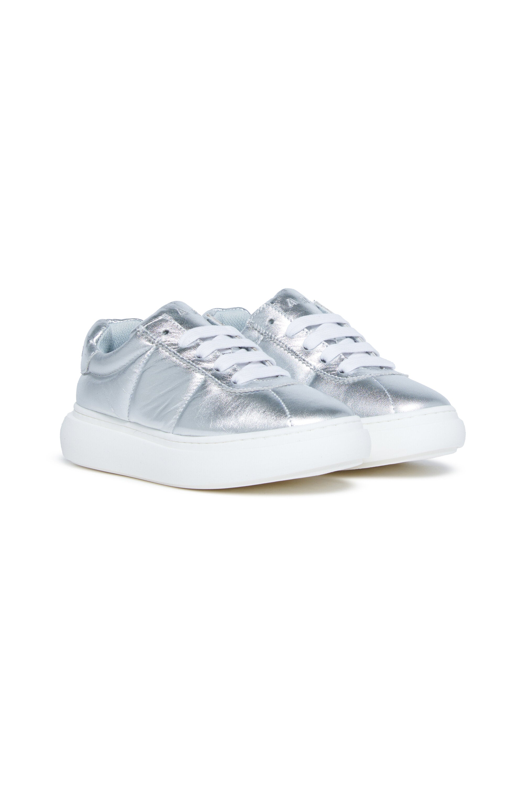 Padded leather Bigfoot low top trainers