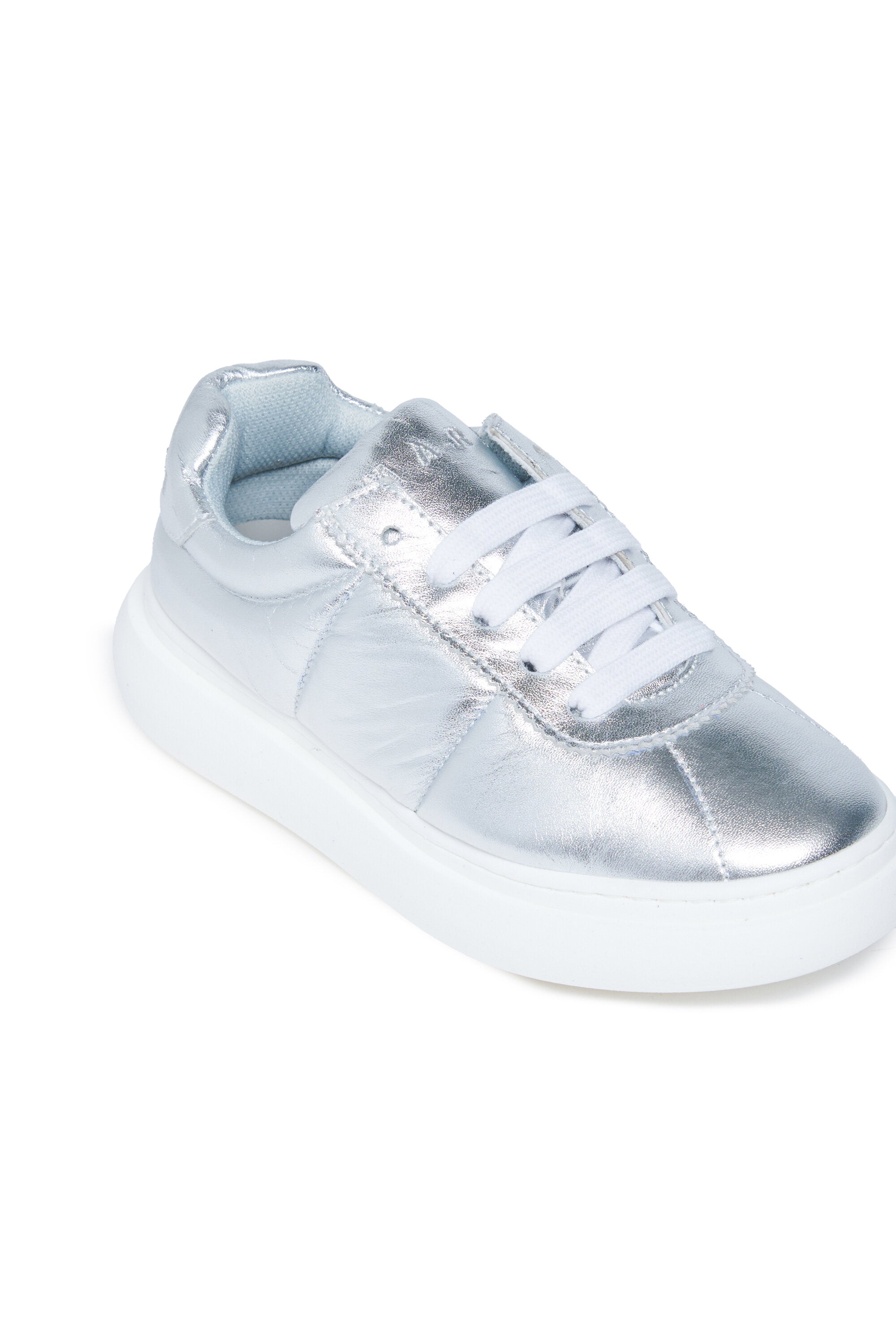 Padded leather Bigfoot low top trainers