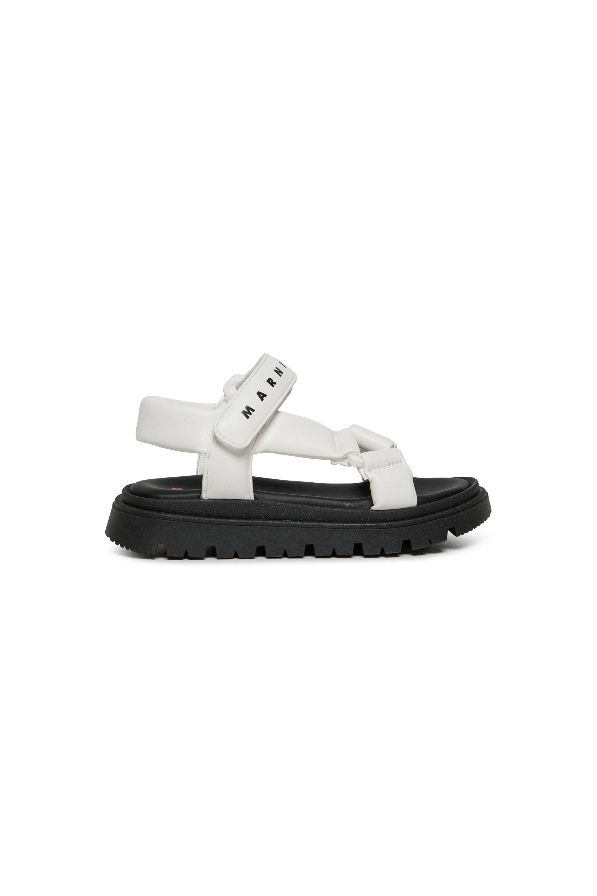 Branded platform sandals