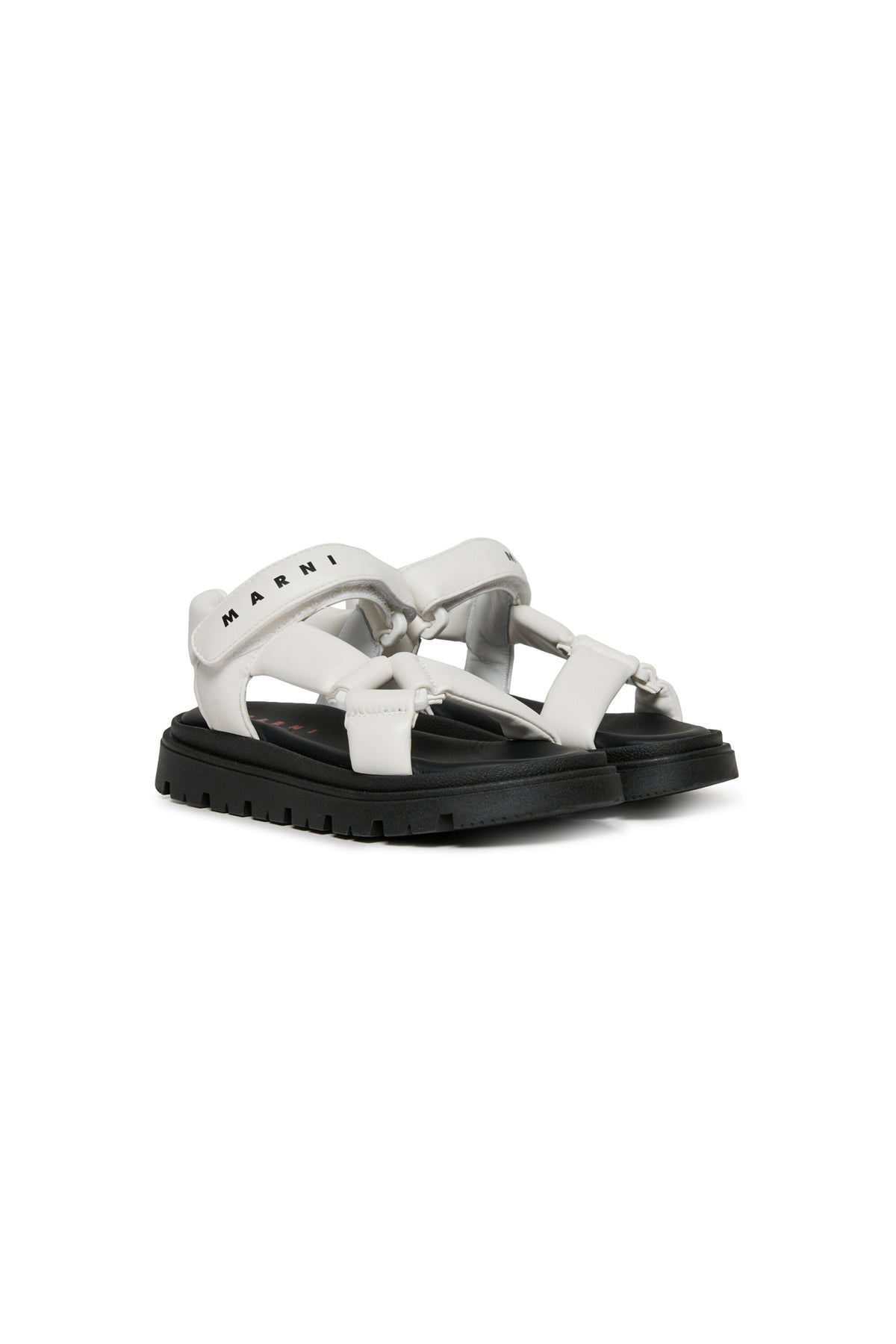 Branded platform sandals