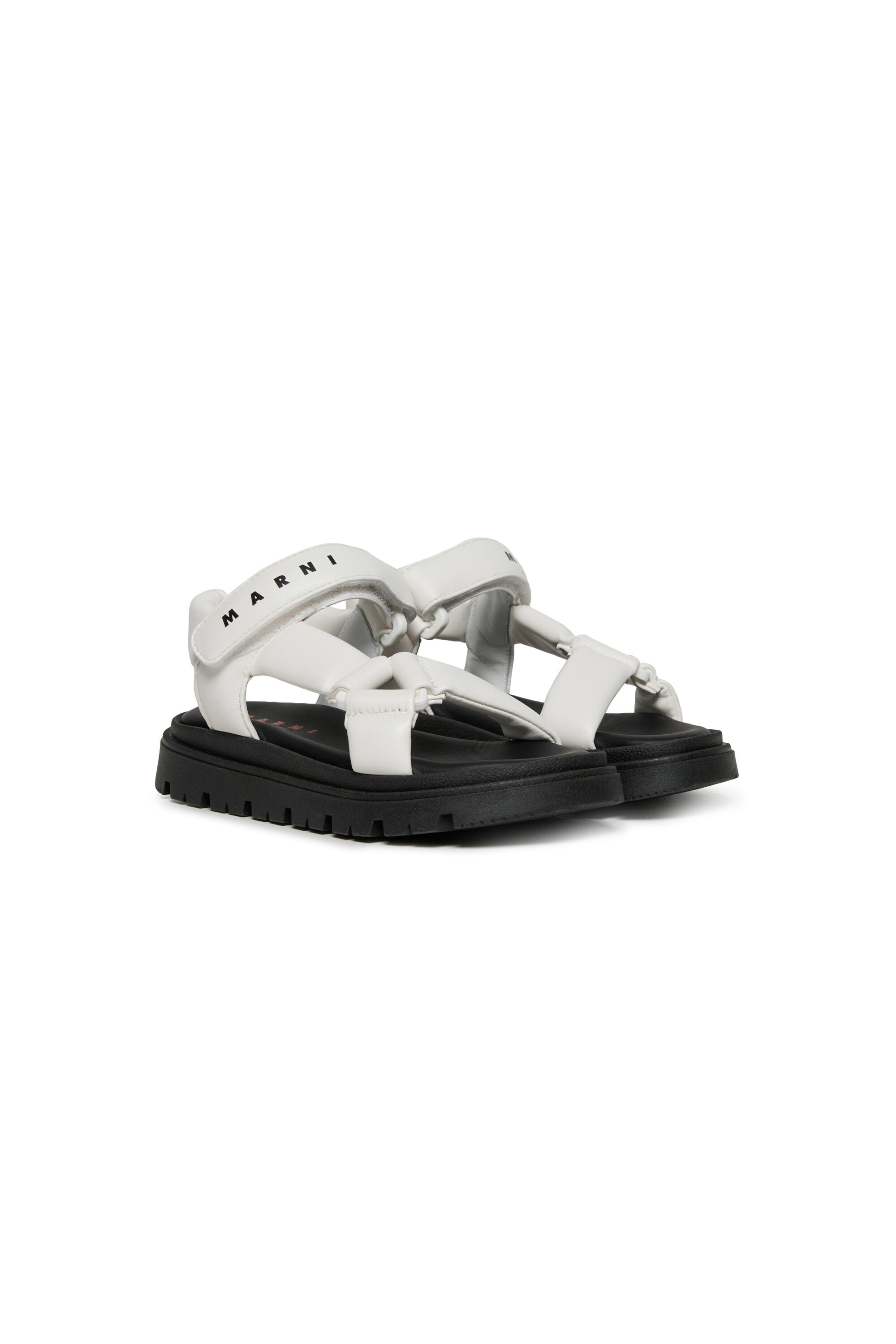 Branded platform sandals