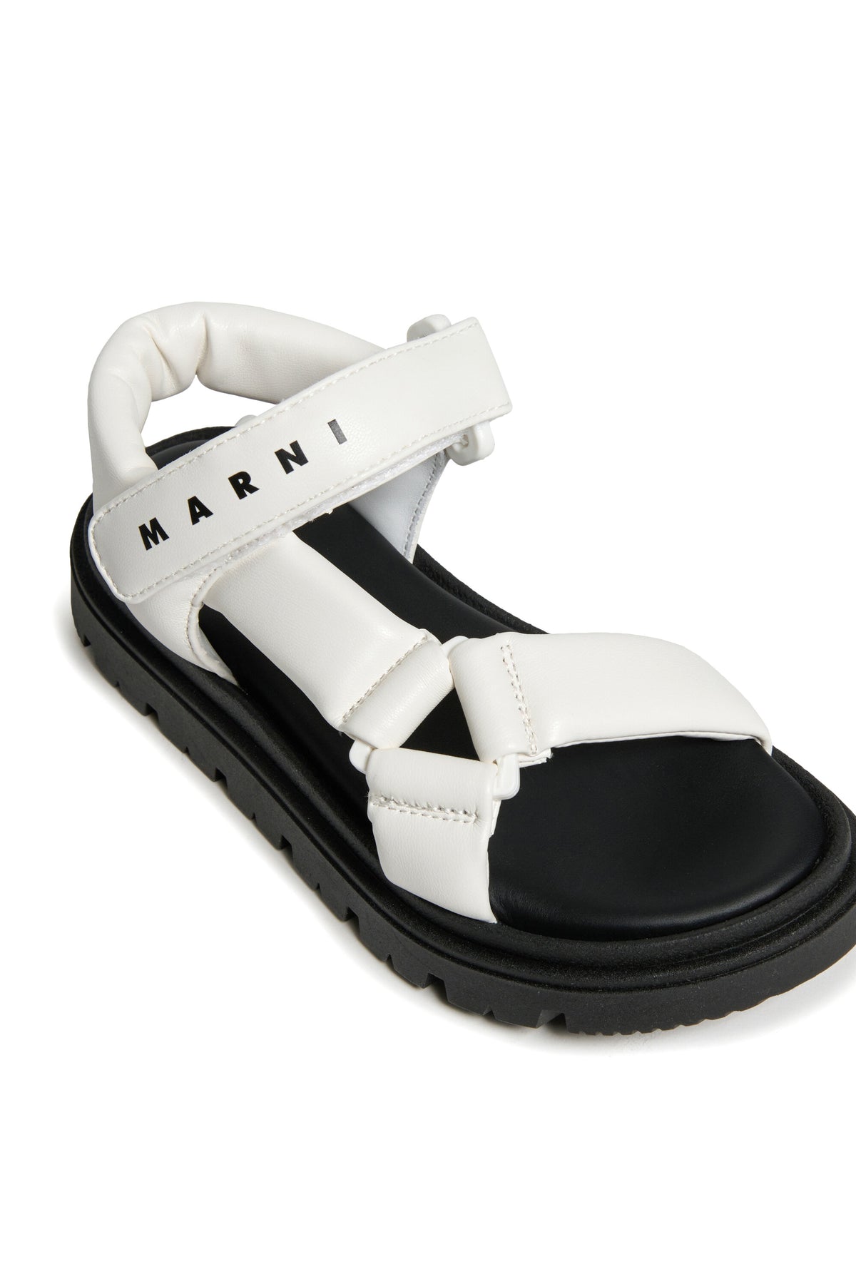 Branded platform sandals