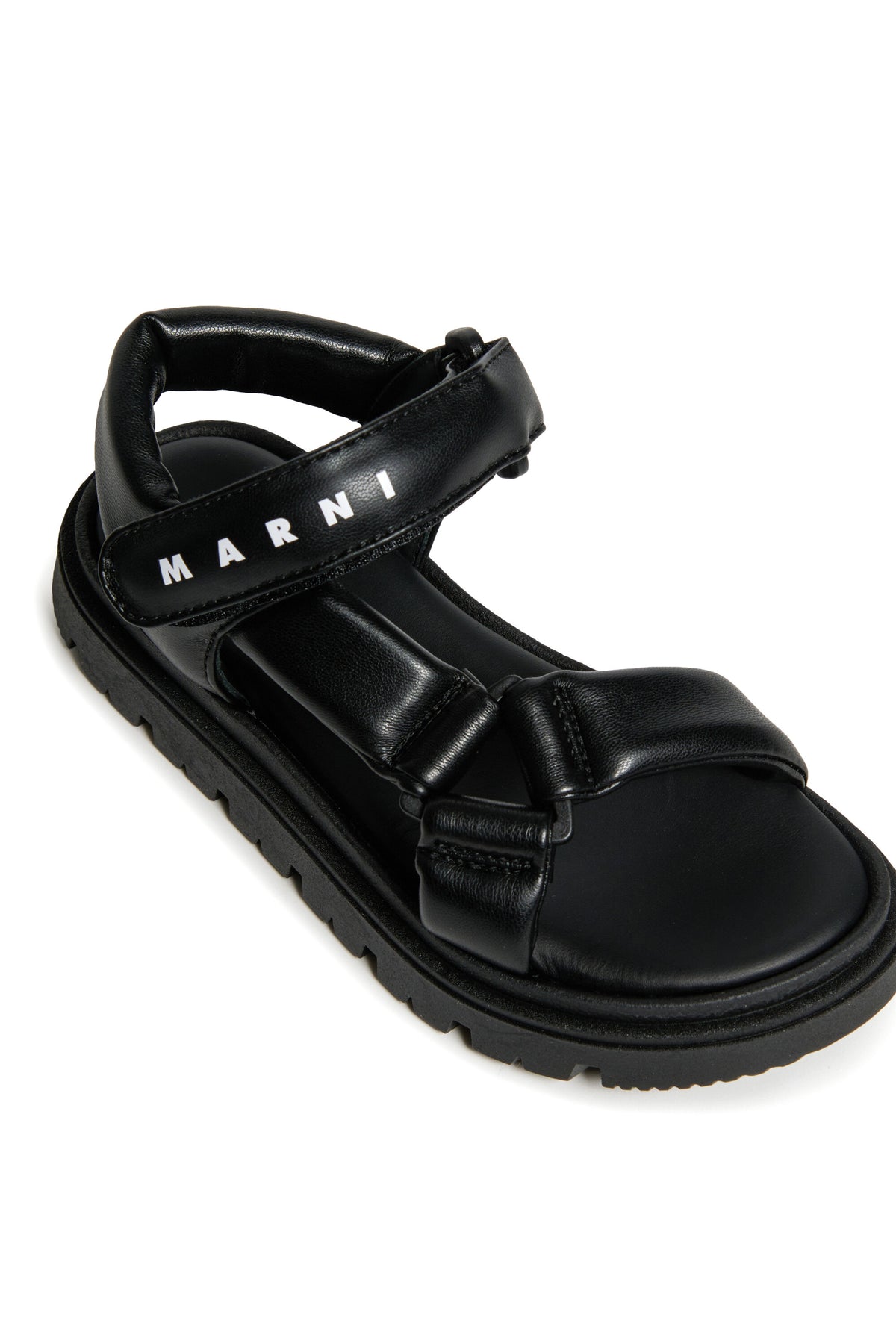 Branded platform sandals