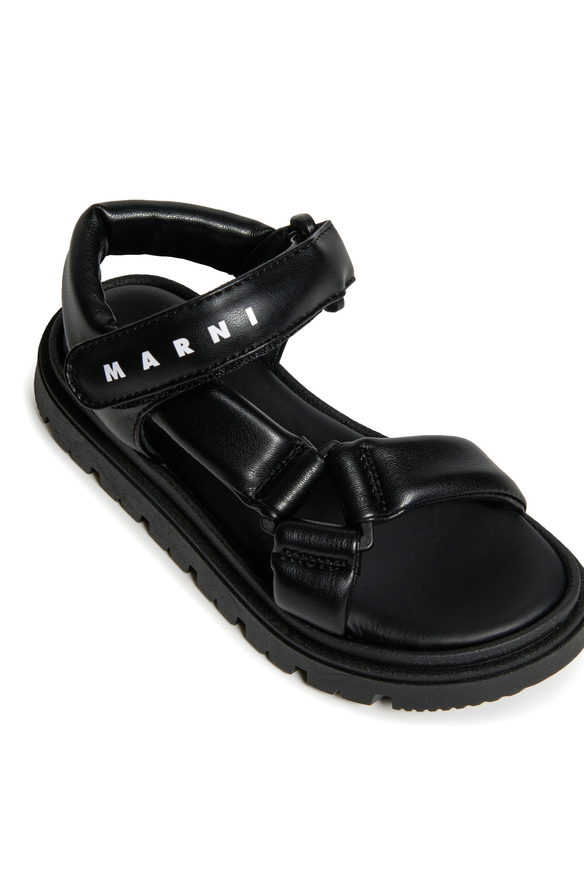 Branded platform sandals