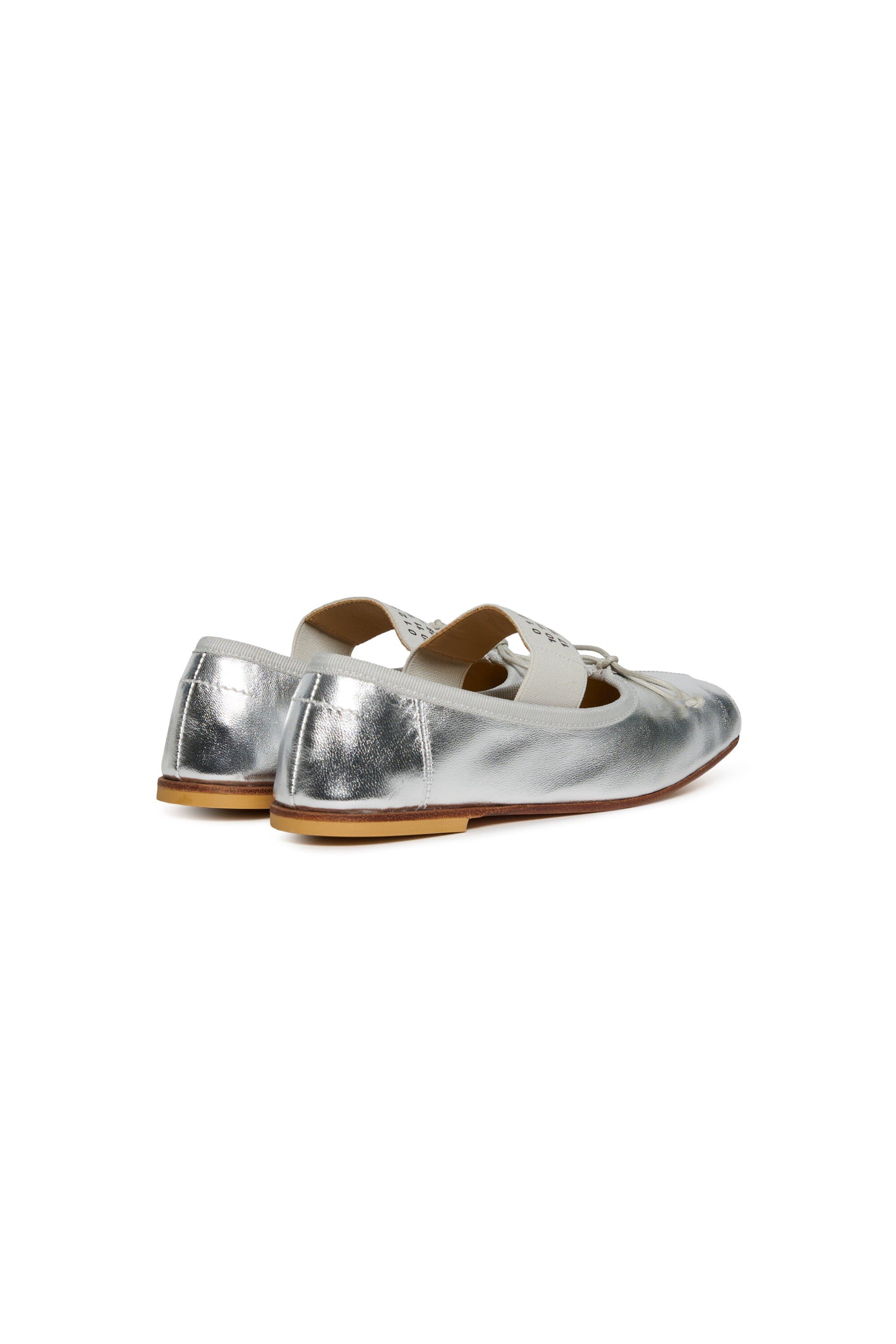 MM6 girl's square toe leather ballet flats | BRAVE KID