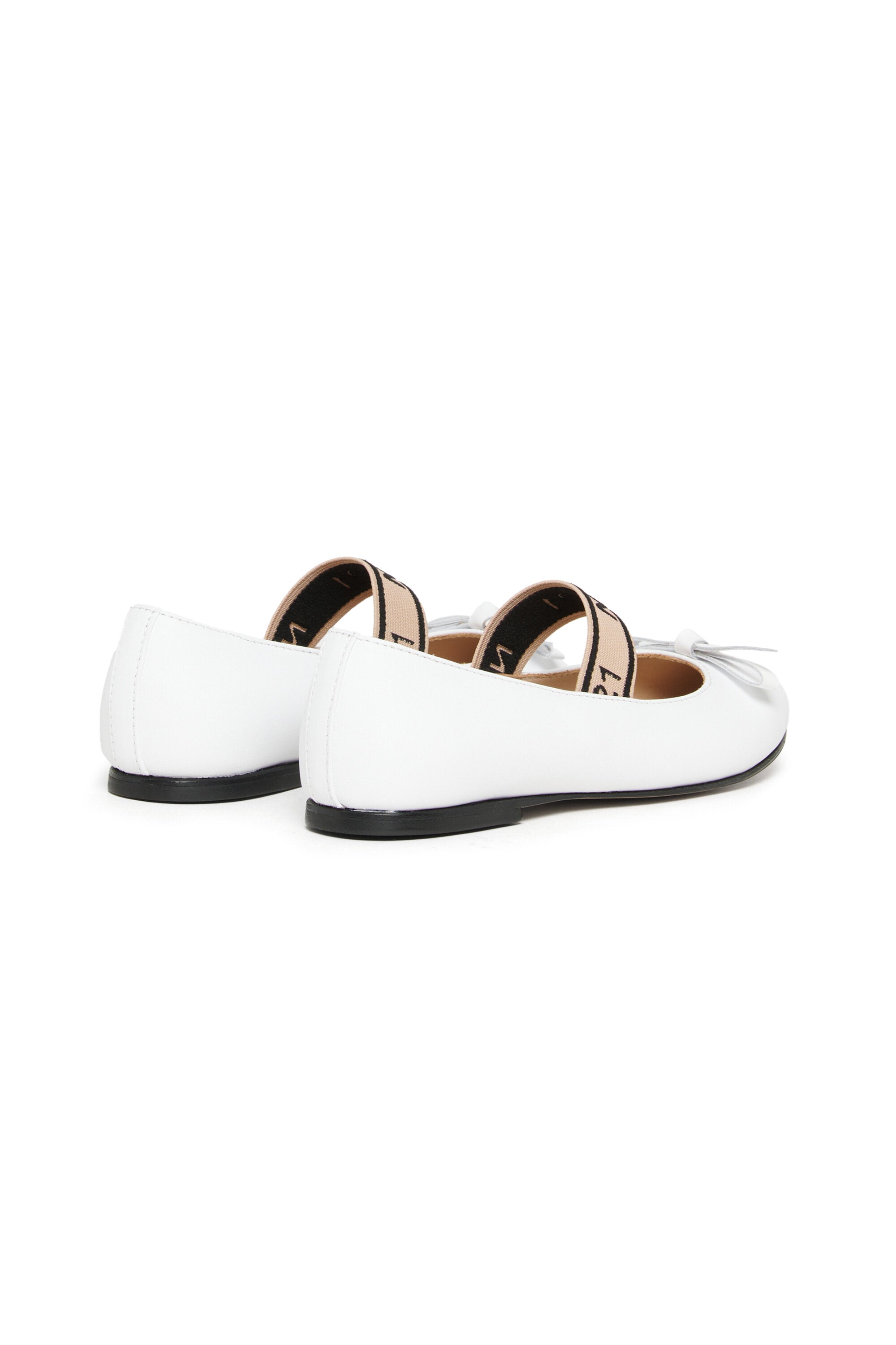 Leather ballerinas with bow