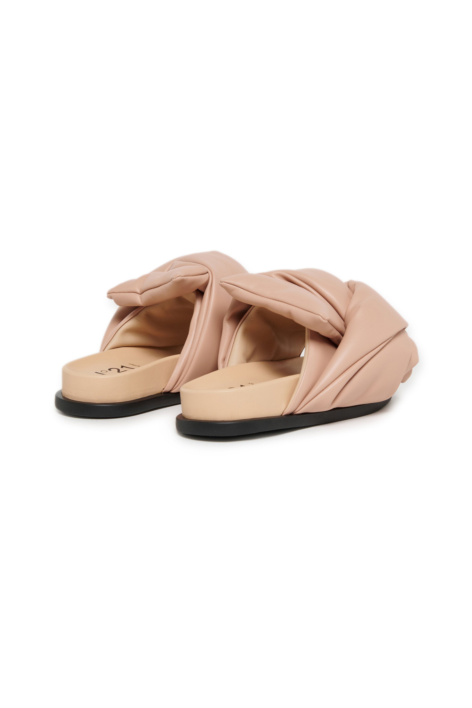 Puffy knotted fussbett sandals