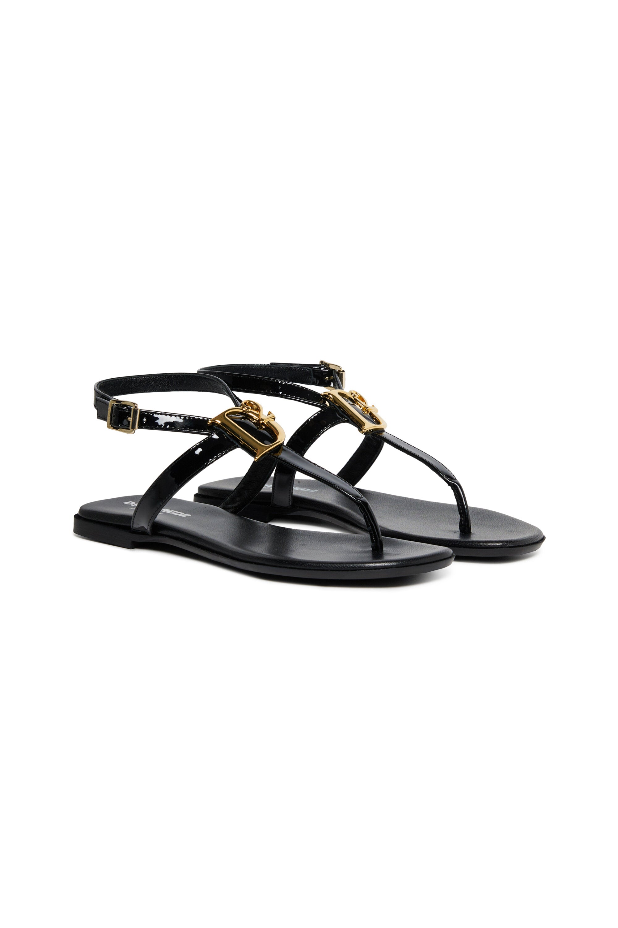 D2 Statement leather thong sandals