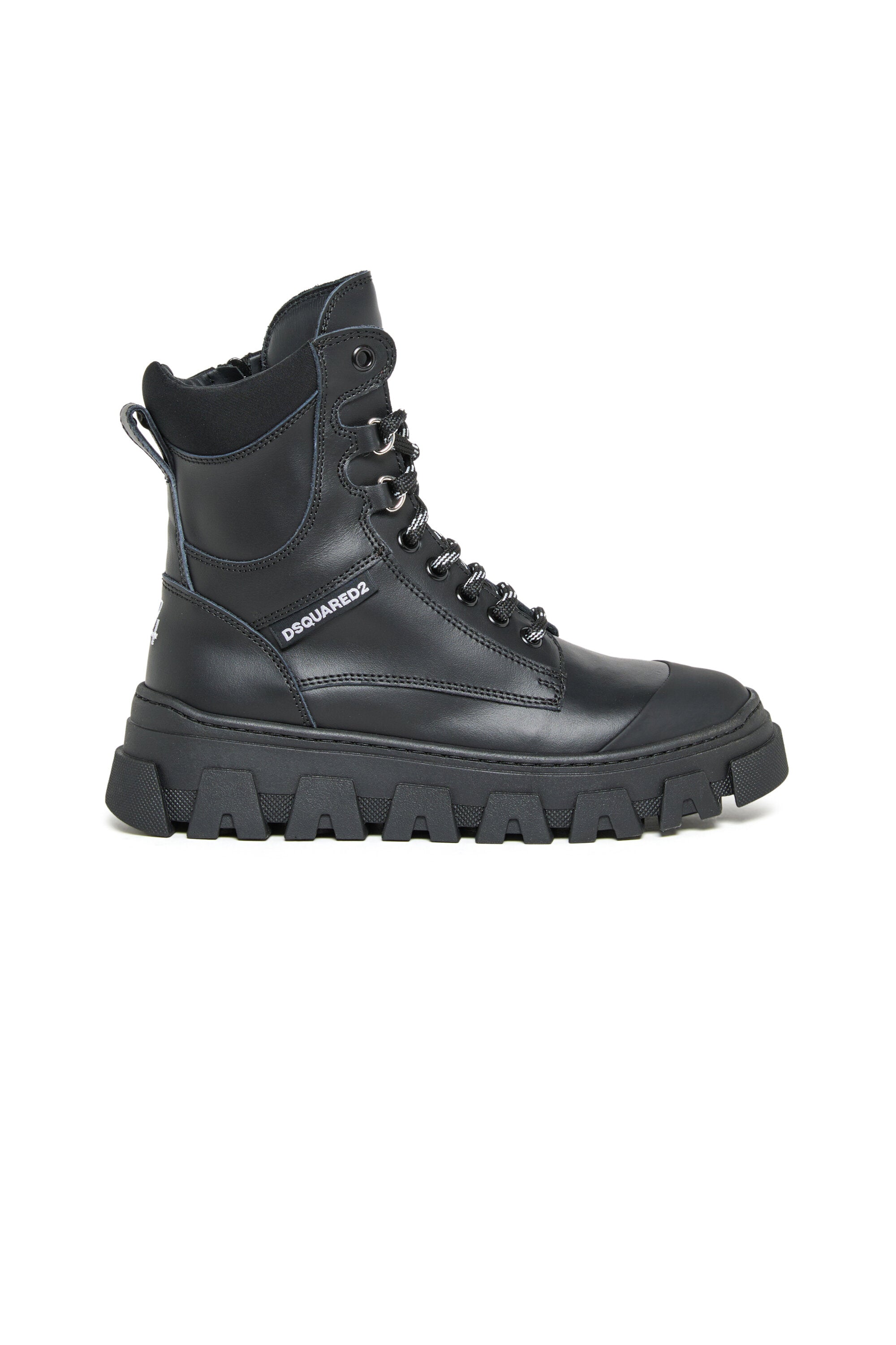 Combat boots with chunky soles