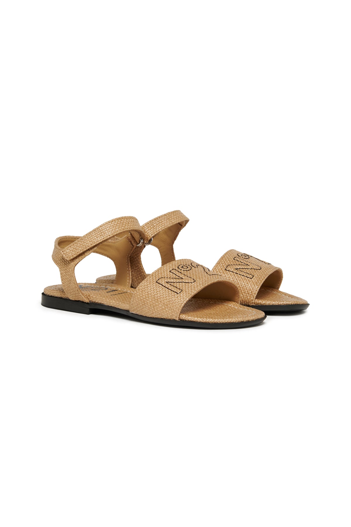 Sandals with logo