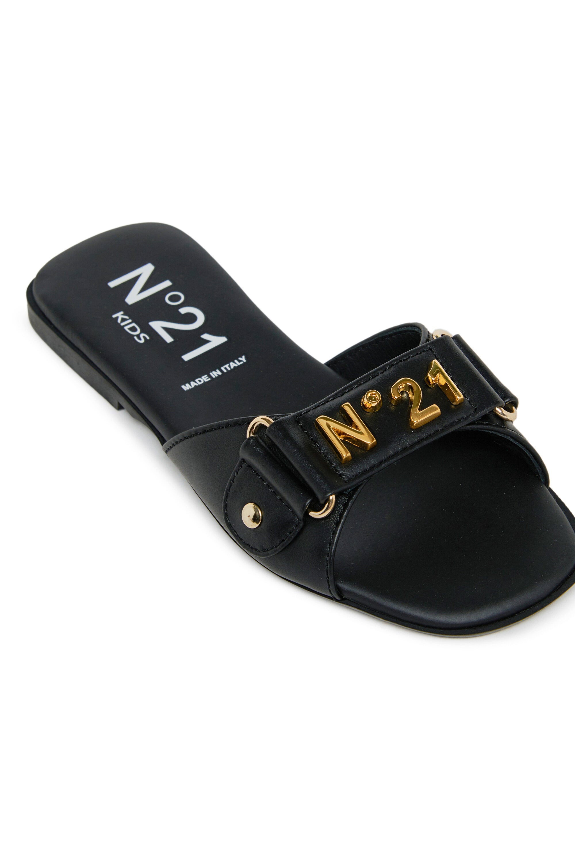 Slide sandals with logo