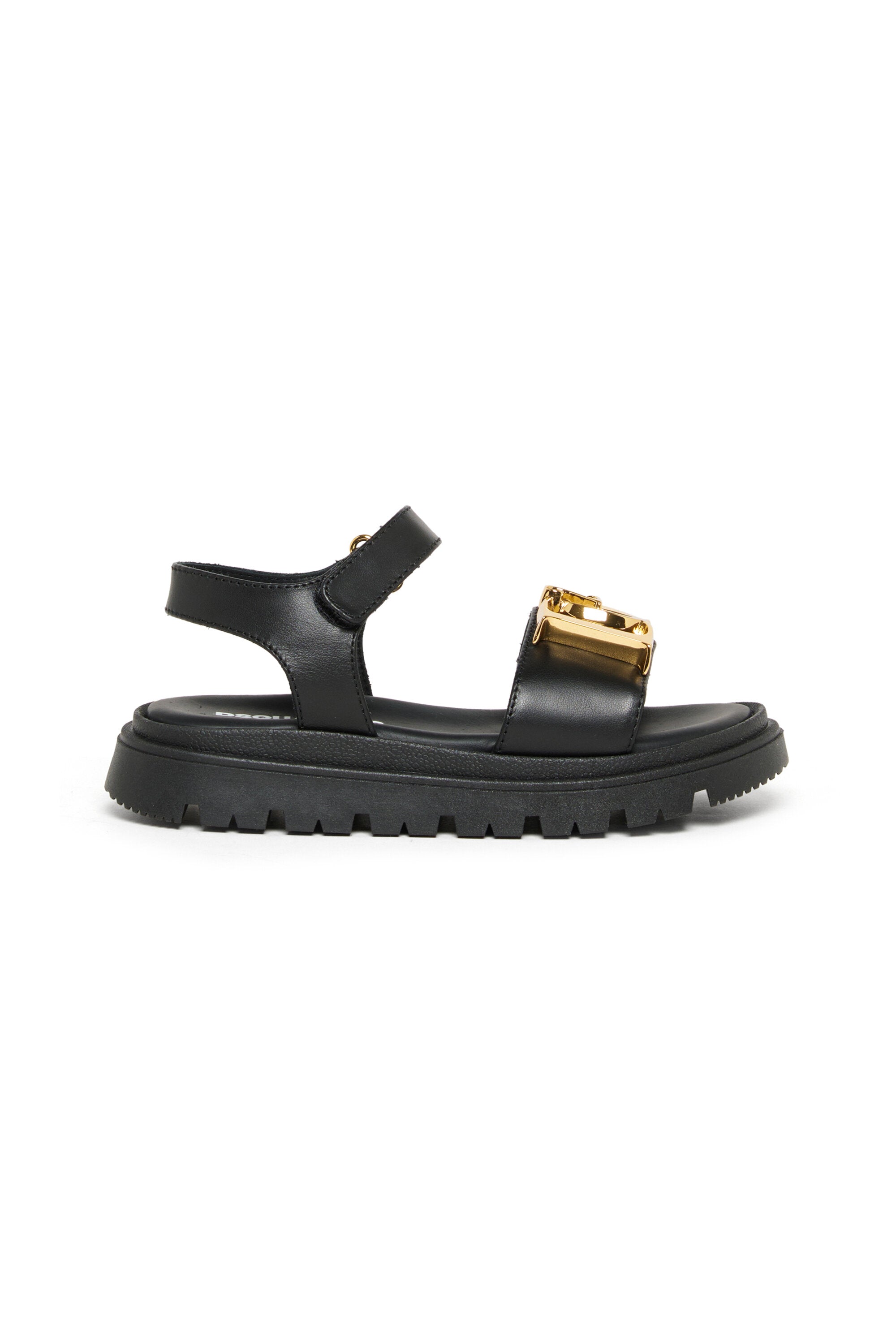 Sandals with decorative buckles