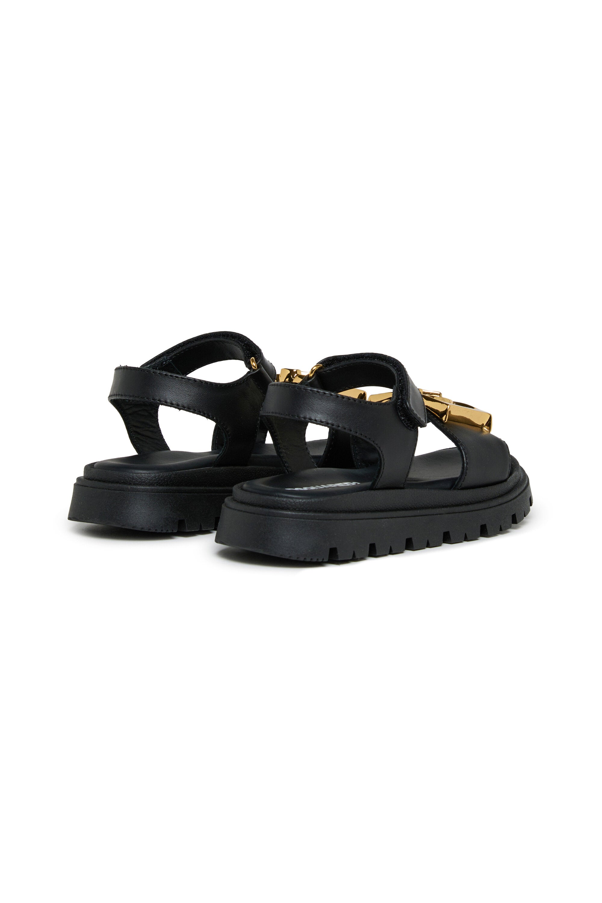 Sandals with decorative buckles