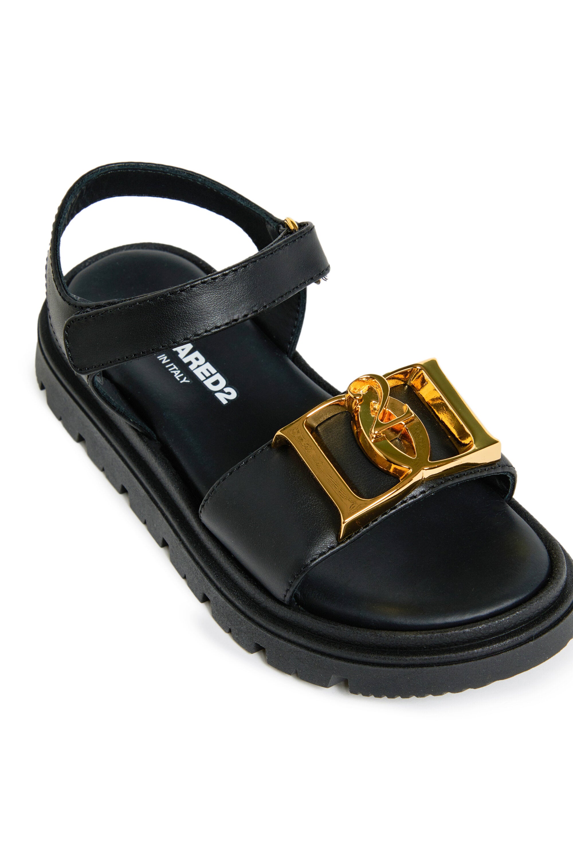 Sandals with decorative buckles