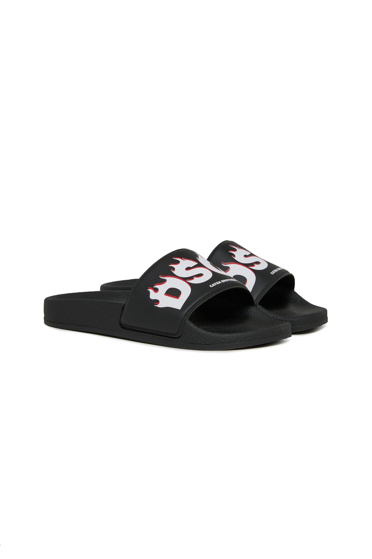 Slide sandals with logo