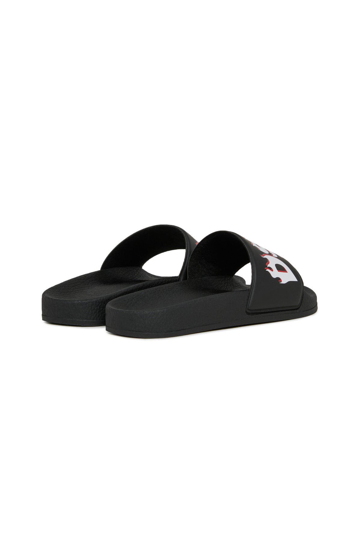 Slide sandals with logo