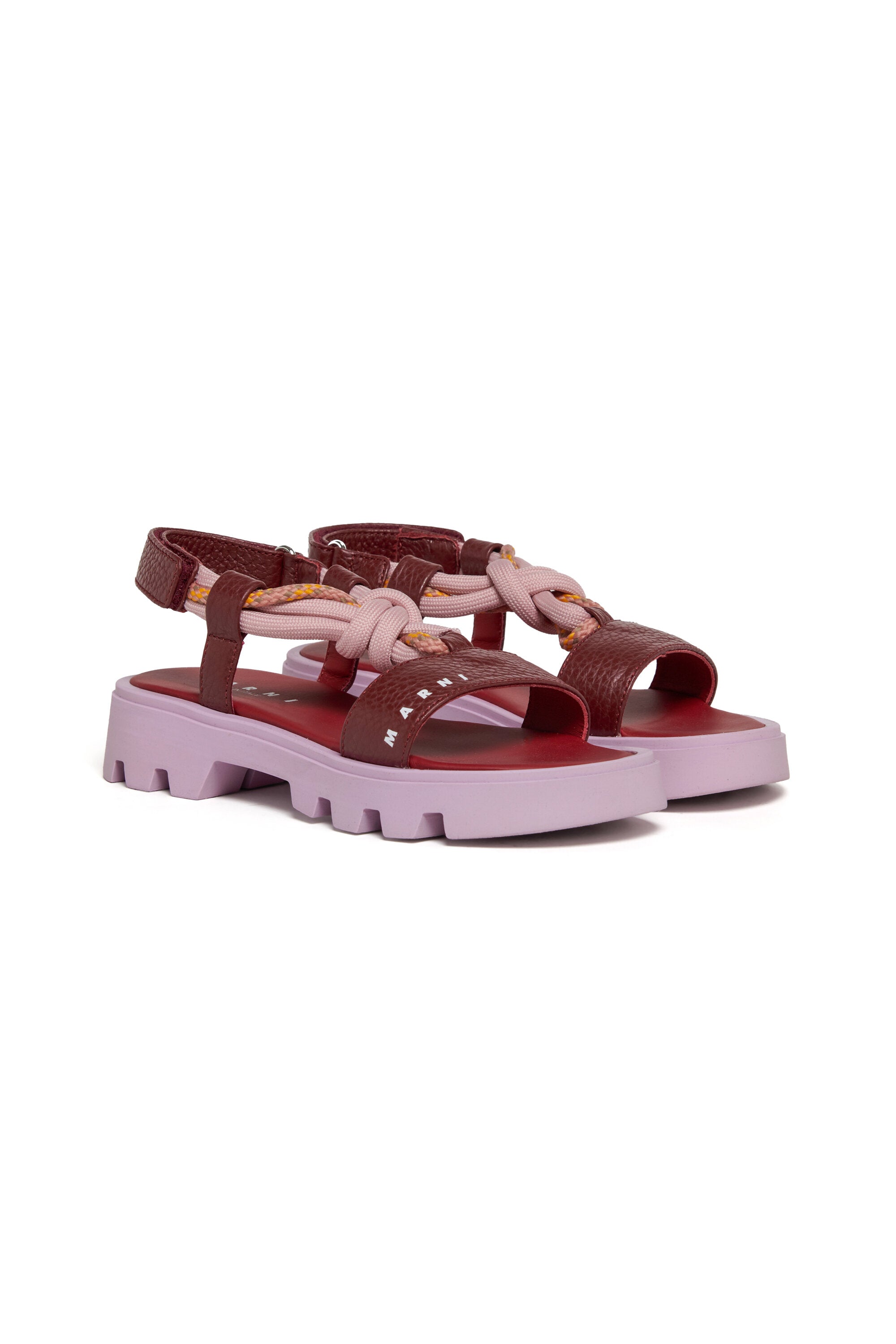 Sandals with logo