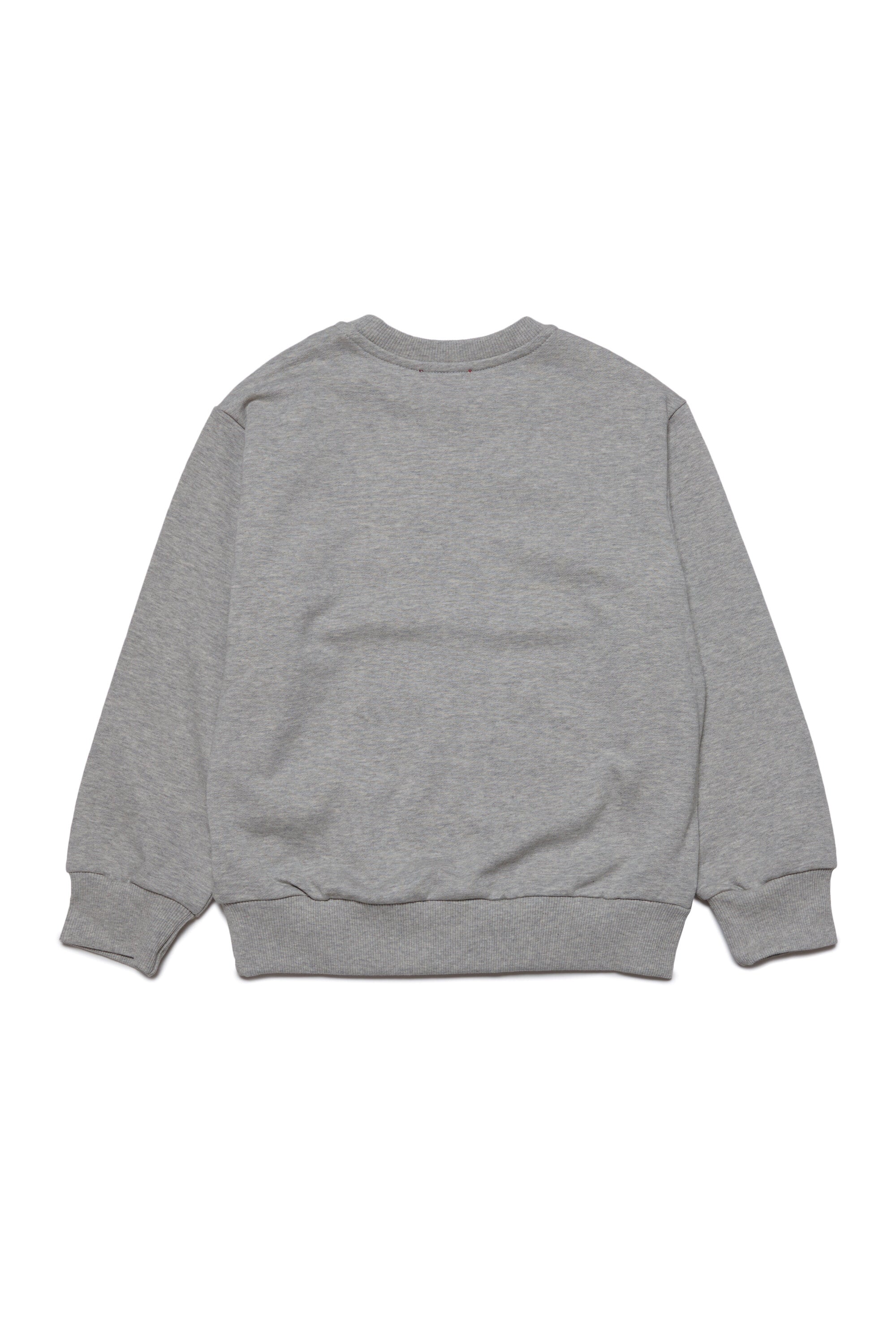 Cotton crew-neck sweatshirt with logo