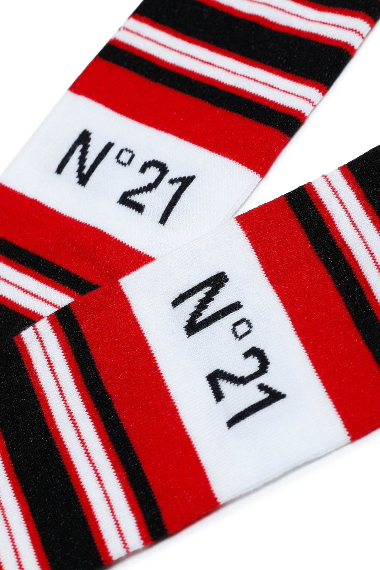 Striped cotton blend socks with logo Striped cotton blend socks with logo