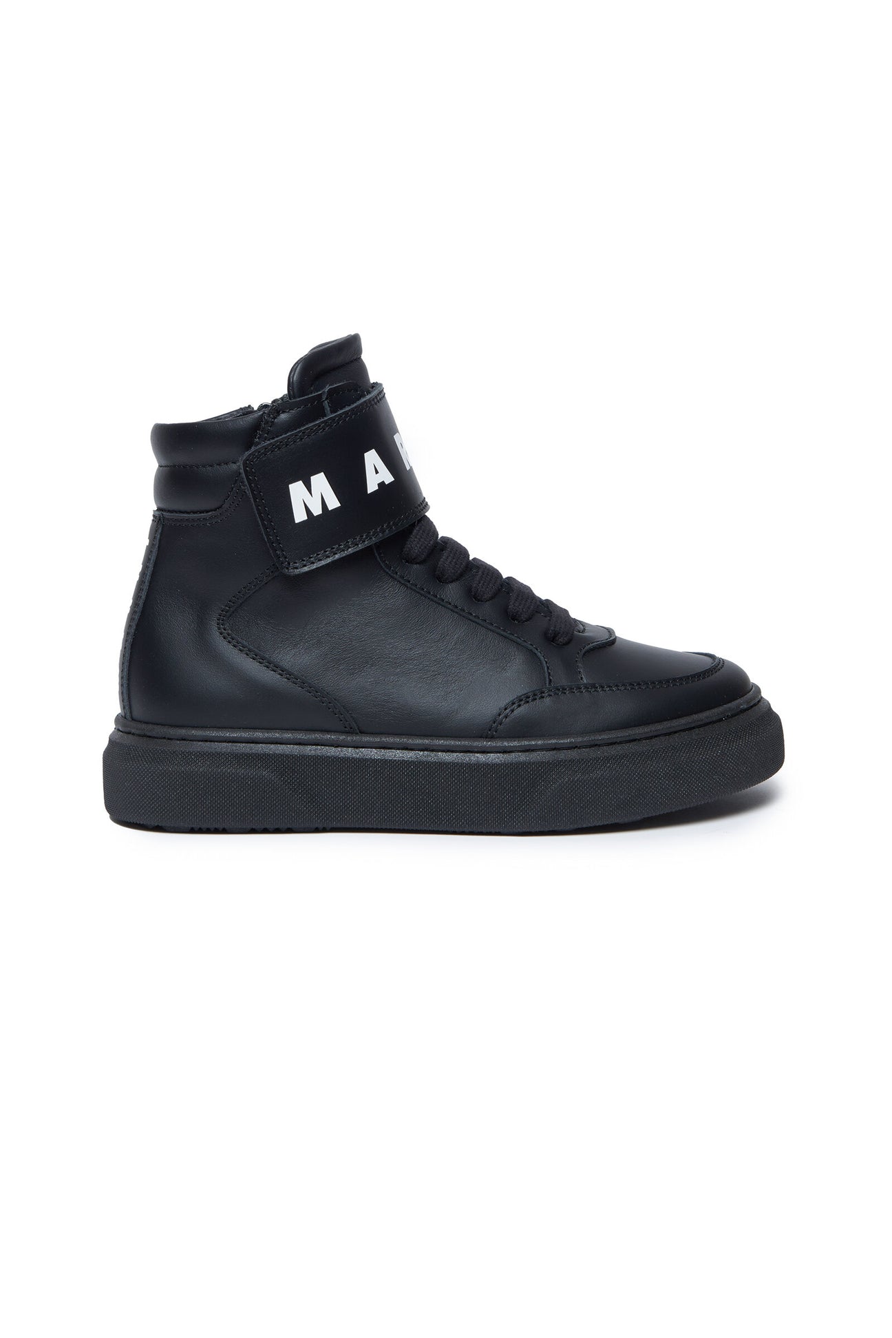 High-top sneakers with strap 